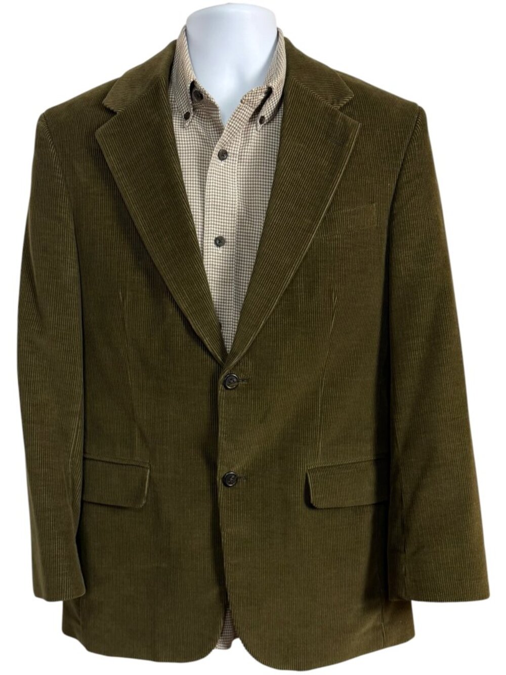 VTG Lands End Men's 38R Brown Corduroy Blazer Jacket